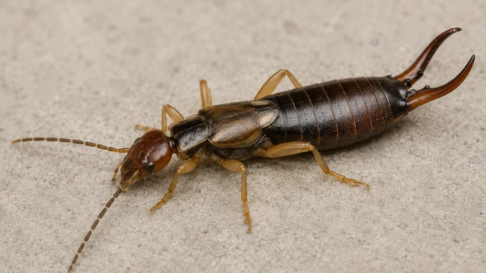 Close-up of an earwig