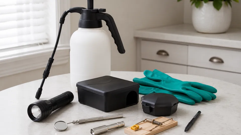 Pest control equipment indoors