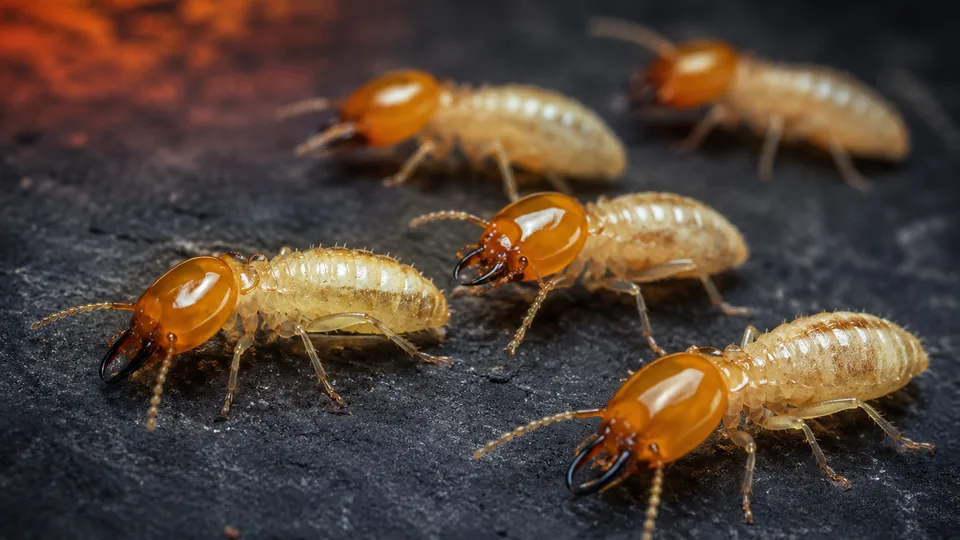 Close-up of termites
